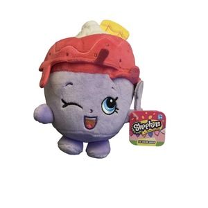 Ice Cream Queen 6" Plush Toy Purple Pink 5+ NWT Just Play Moose Shopkins 2016